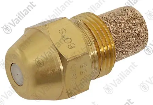 Vaillant Brennerdüse mit einem gewellten Kopf und einer feinen Mesh-Struktur, geeignet für Heizsysteme.
